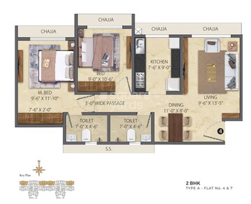  2 BHK Apartment at Vihang Luxuria, Mira Road – for Sale