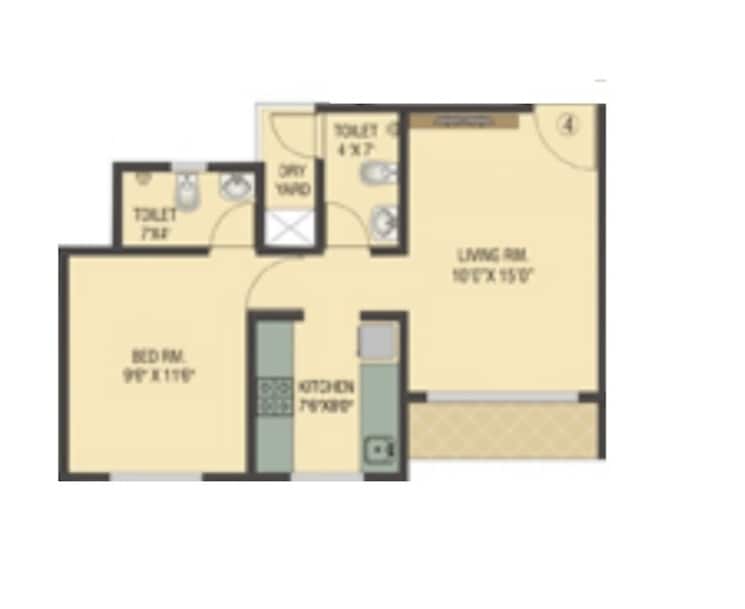 Other, vihang-valley-phase-3 1 Bedroom 376 Sq.Ft. Apartment In Anand Nagar Thane 8682761