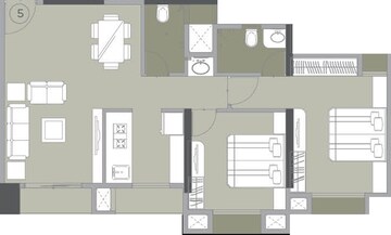  2 BHK Apartment at Vijay Galaxy, Vijay Nagari – for Rent