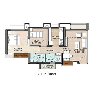  2 BHK Apartment at Vijay Orovia, Ghodbunder Road – for Rent