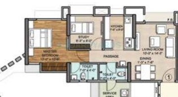  1 BHK Apartment at Vijay Orovia, Ghodbunder Road – for Rent