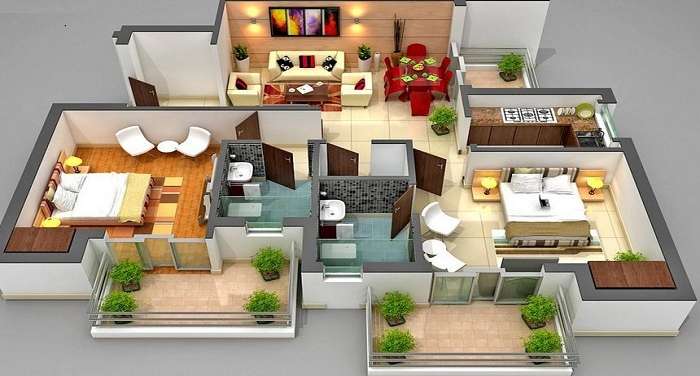 wadhwa shiv leela apartment apartment 2 bhk 910sqft 20205705165749