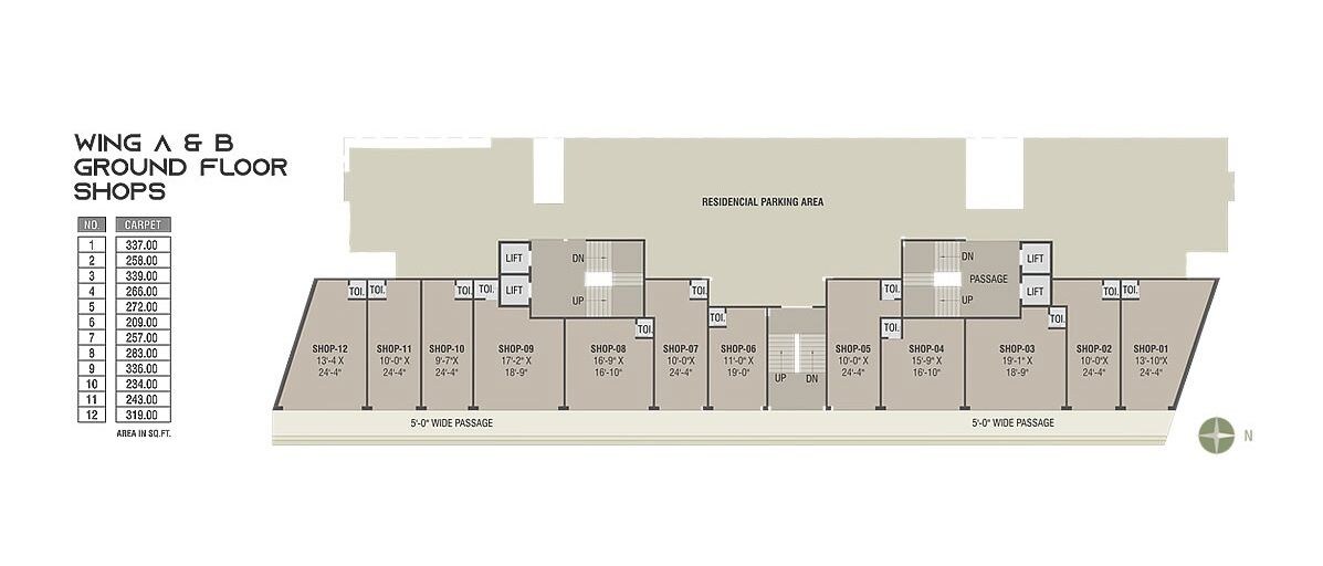 Aditya Landmark Floor Plans 1