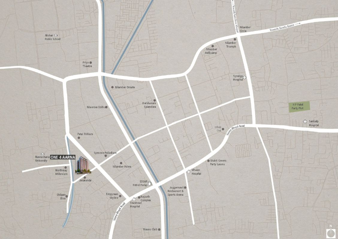 Adyah One 4 Aarna Location Image