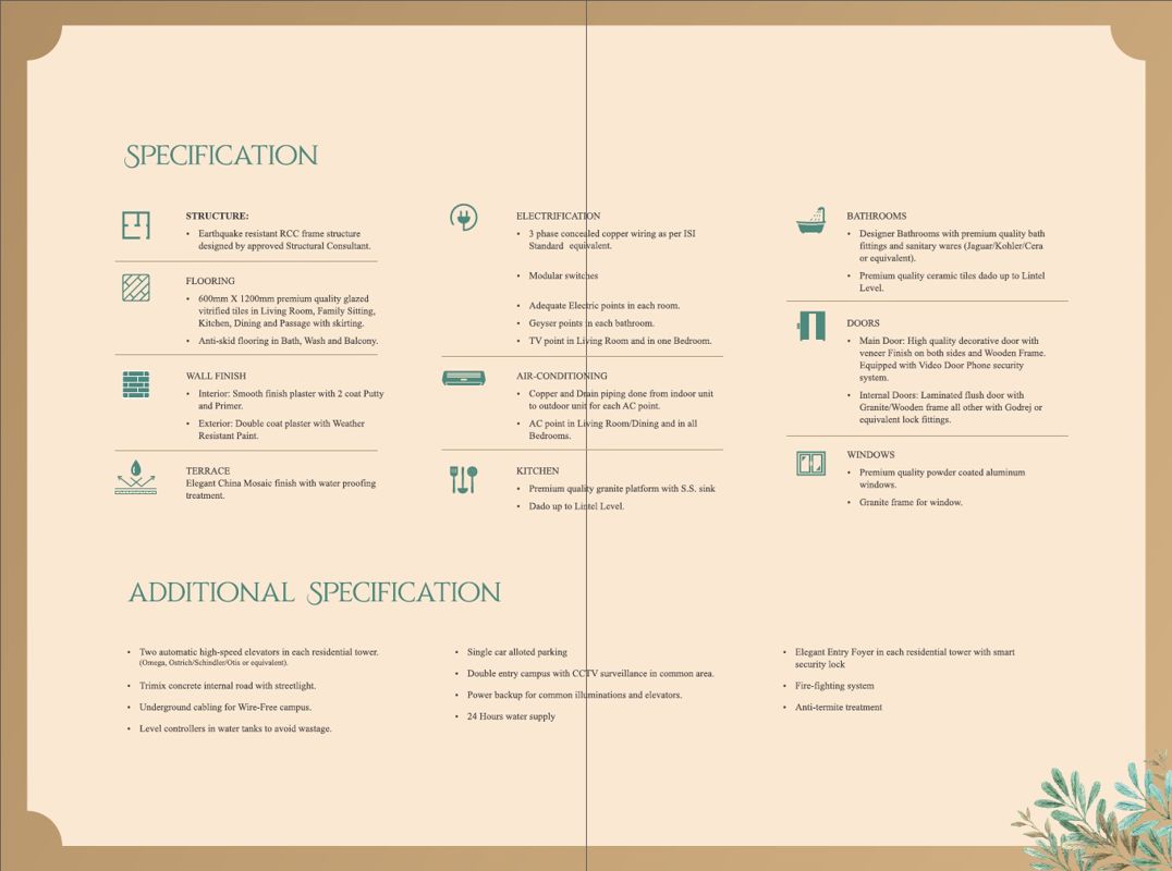 Courtyard Bellavista Specification