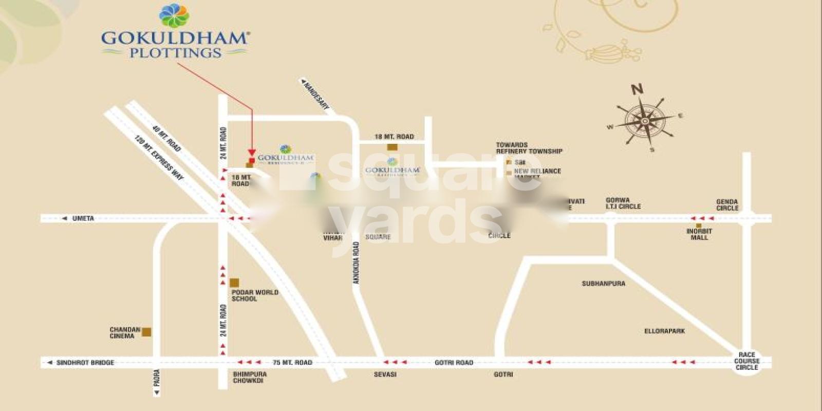 Gokuldham Plottings residential project in Koyali