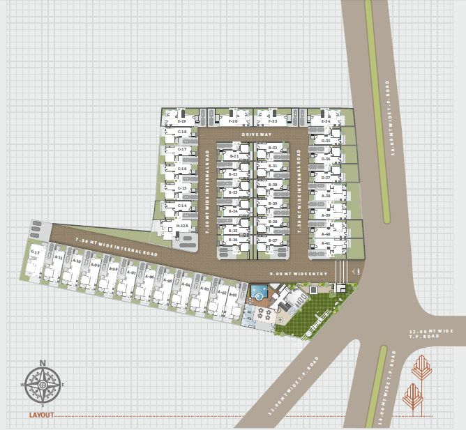 Sepal-Lifestyle_an aerial view of a building with a clock on it