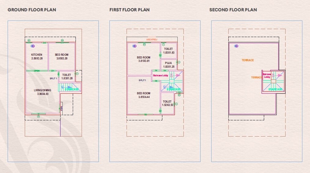 3 BHK 1090 Sq. Ft. Villa
