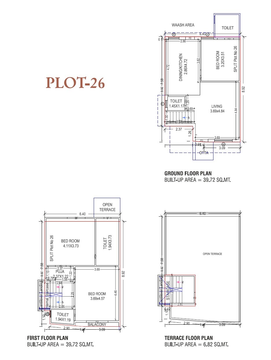 3 BHK 928 Sq. Ft. Villa