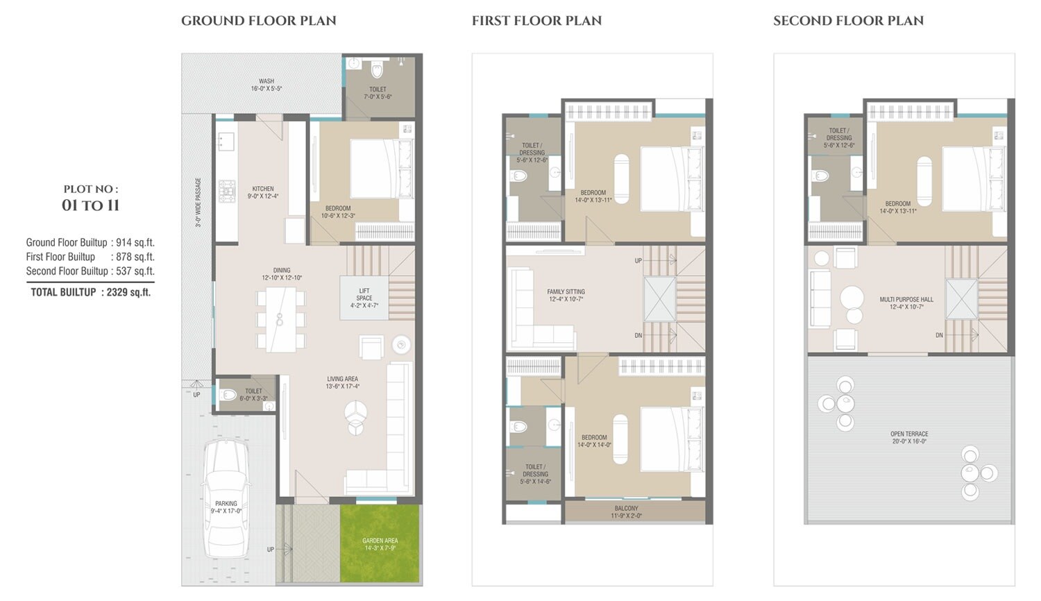 4 BHK 2329 Sq. Ft. Villa