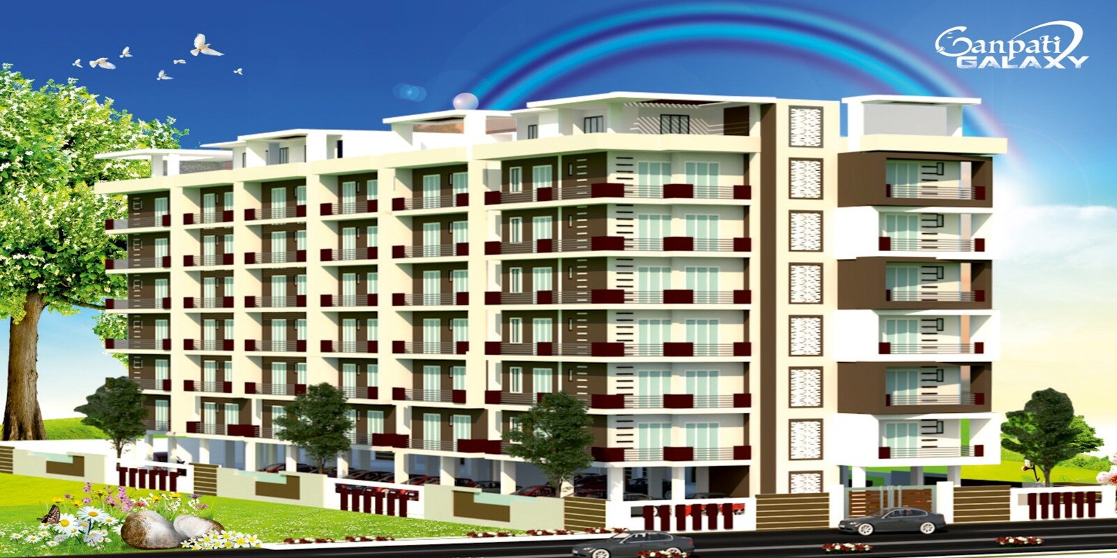 Ganpati Galaxy residential project in Harahua
