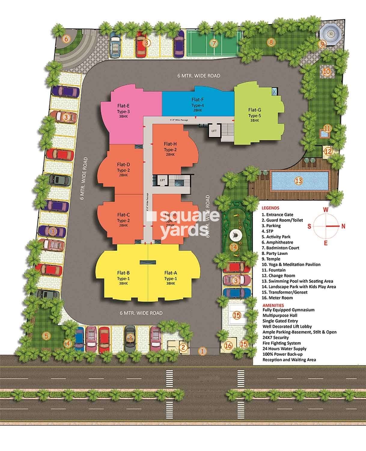 rudra banke bihari residency project master plan image1