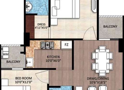 rudra buddha enclave apartment 2 bhk 1040sqft 20215705115723