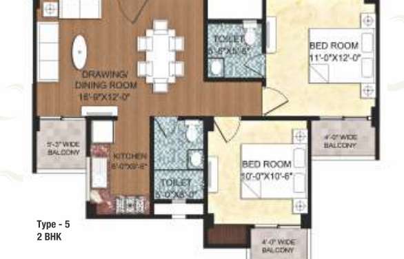 rudra ganges apartment 2 bhk 732sqft 20214304174329