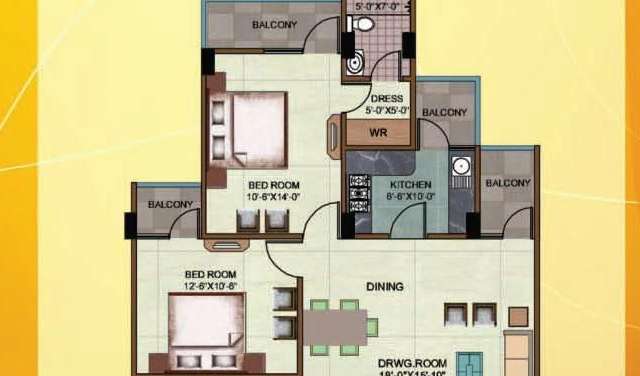 rudra heights apartment 2 bhk 1190sqft 20245905165936