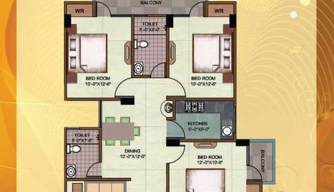 rudra heights apartment 3 bhk 1405sqft 20240005170009