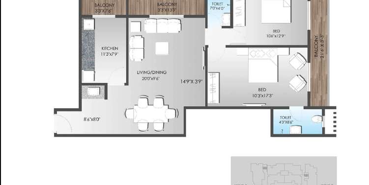 sds raheja residency apartment 2 bhk 1275sqft 20244207134255