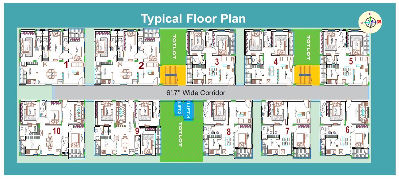 BR SR Paradise Floor Plans