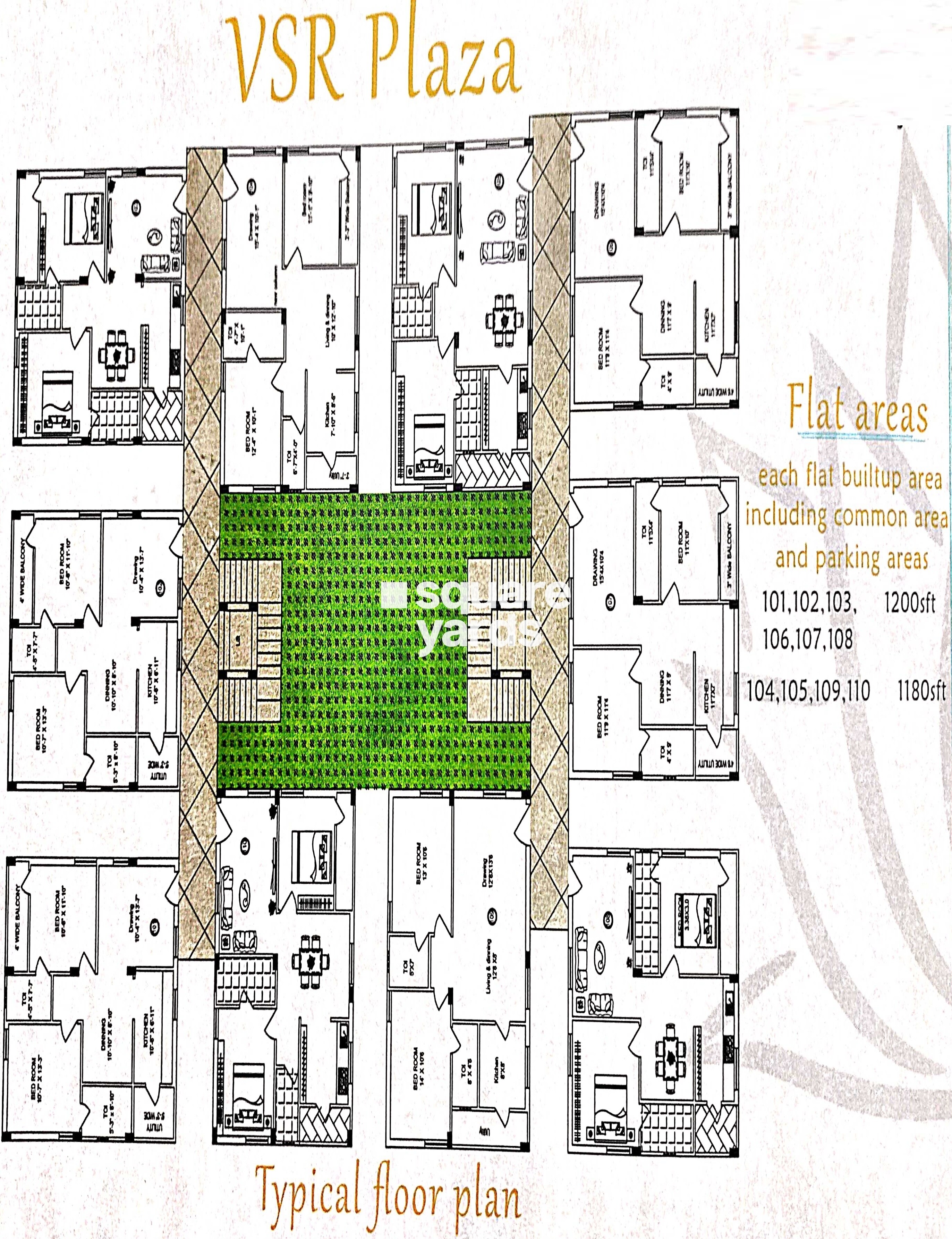 Gruhakalpa VSR Plaza Floor Plans