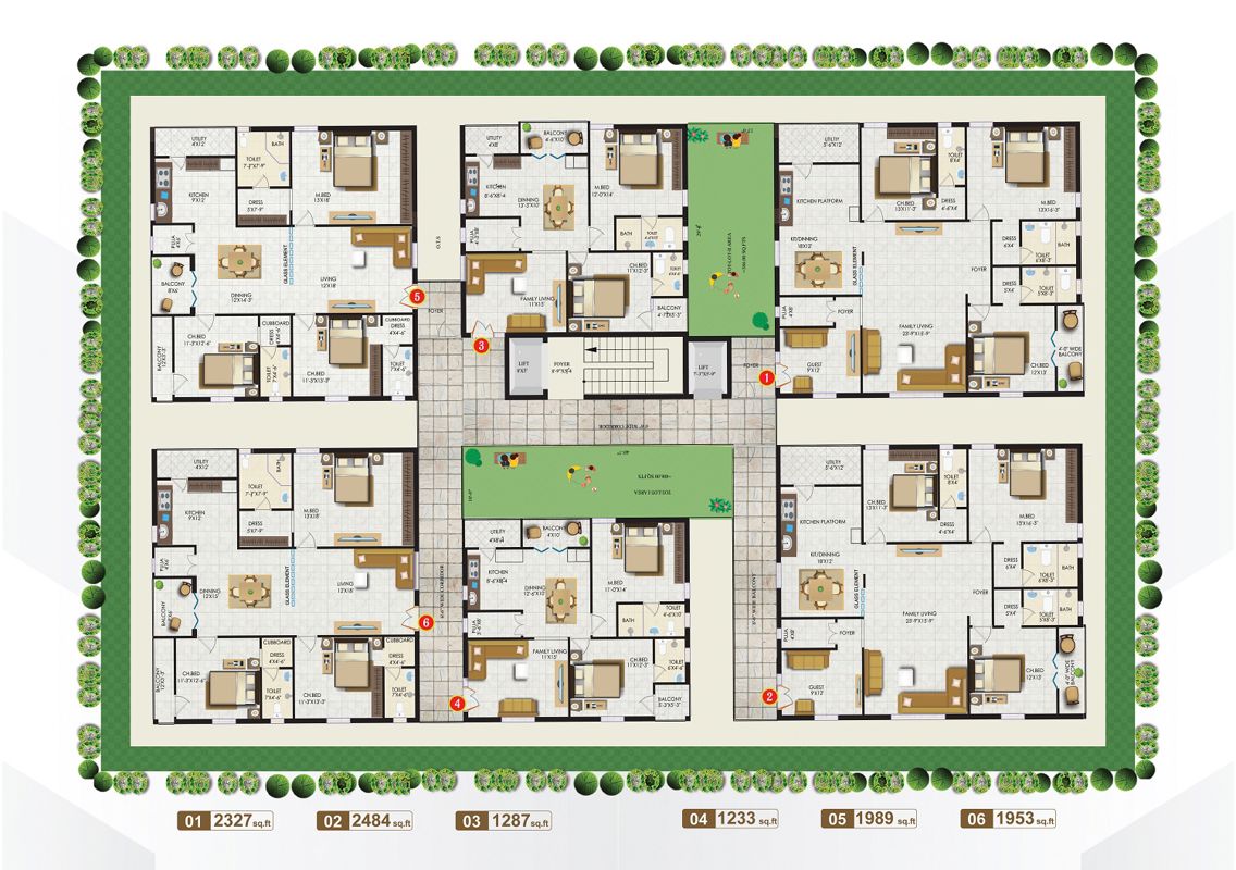 MPR Vaishnavi Orchids Floor Plans