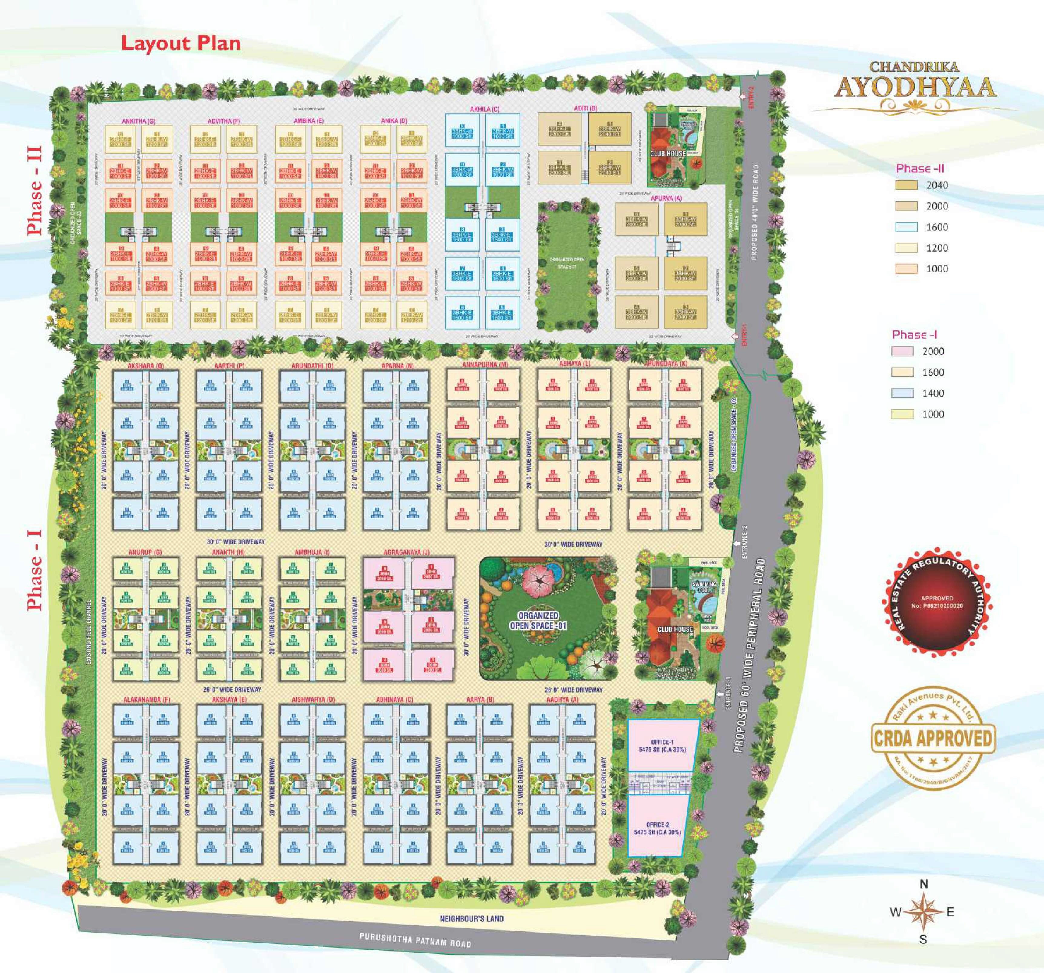 Raki Avenues Chandrika Ayodhyaa Master Plan 1