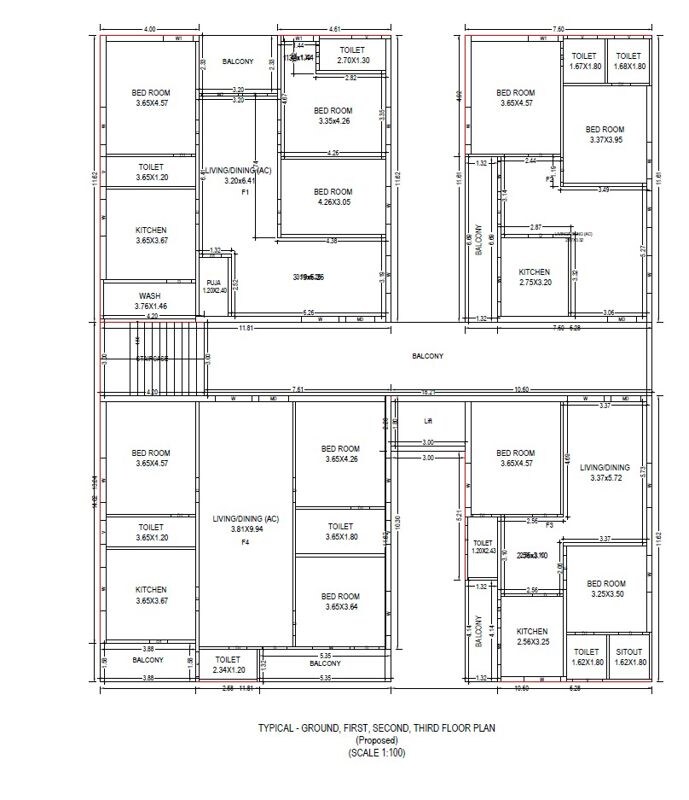 RM MSR Vignesh Heights Floor Plans
