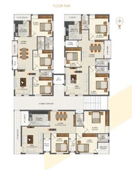 Sri Ganadhipa Residency Floor Plans