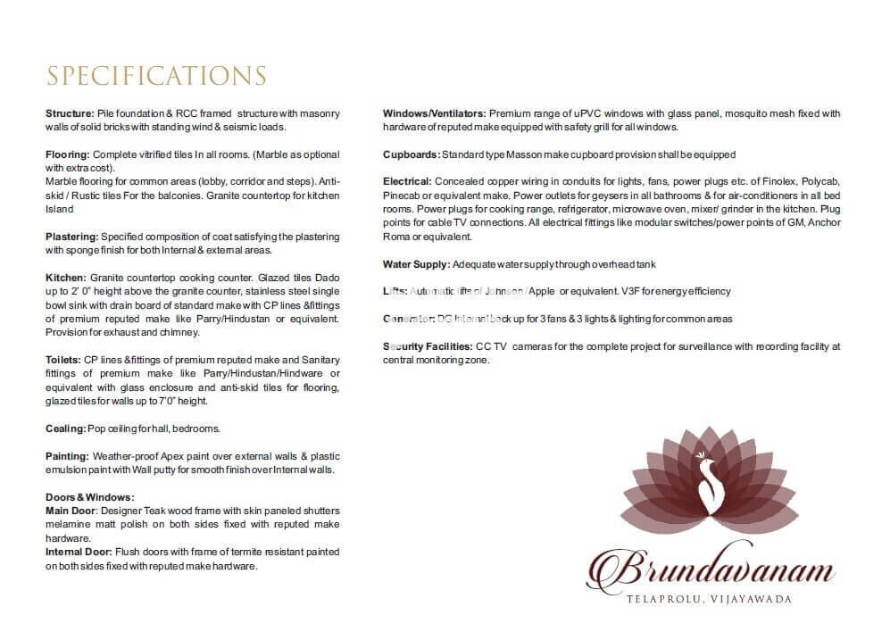 Sri Sai Durga Brundavanam Advaita Specification