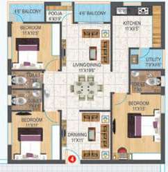 raki avenues chandrika ayodhyaa  apartment 3 bhk 1600sqft 20203227073220
