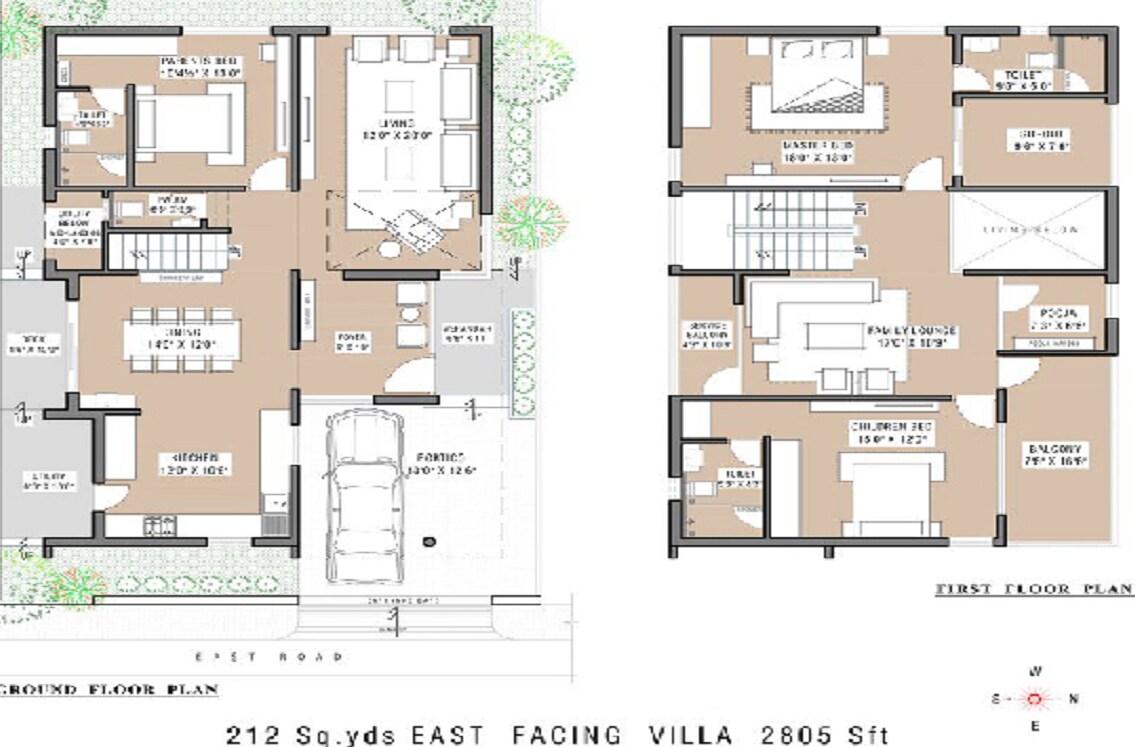 3 BHK 2805 Sq. Ft. Villa