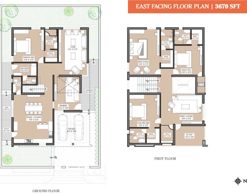 4 BHK 3670 Sq. Ft. Villa