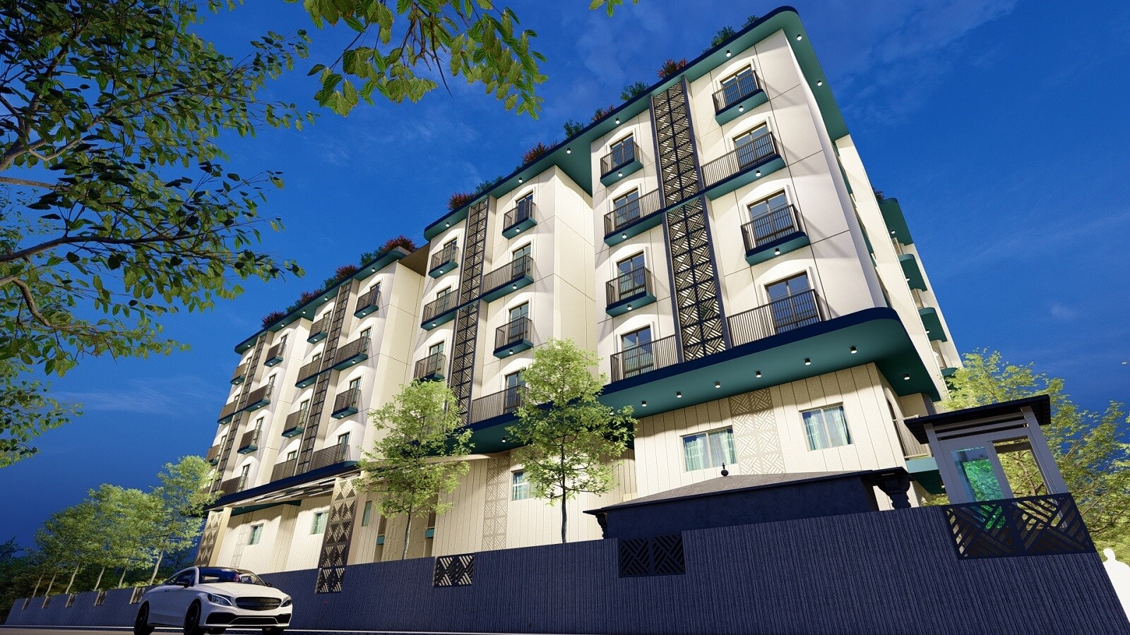 AK Chitravilasa Garden City Apartment Exteriors 4