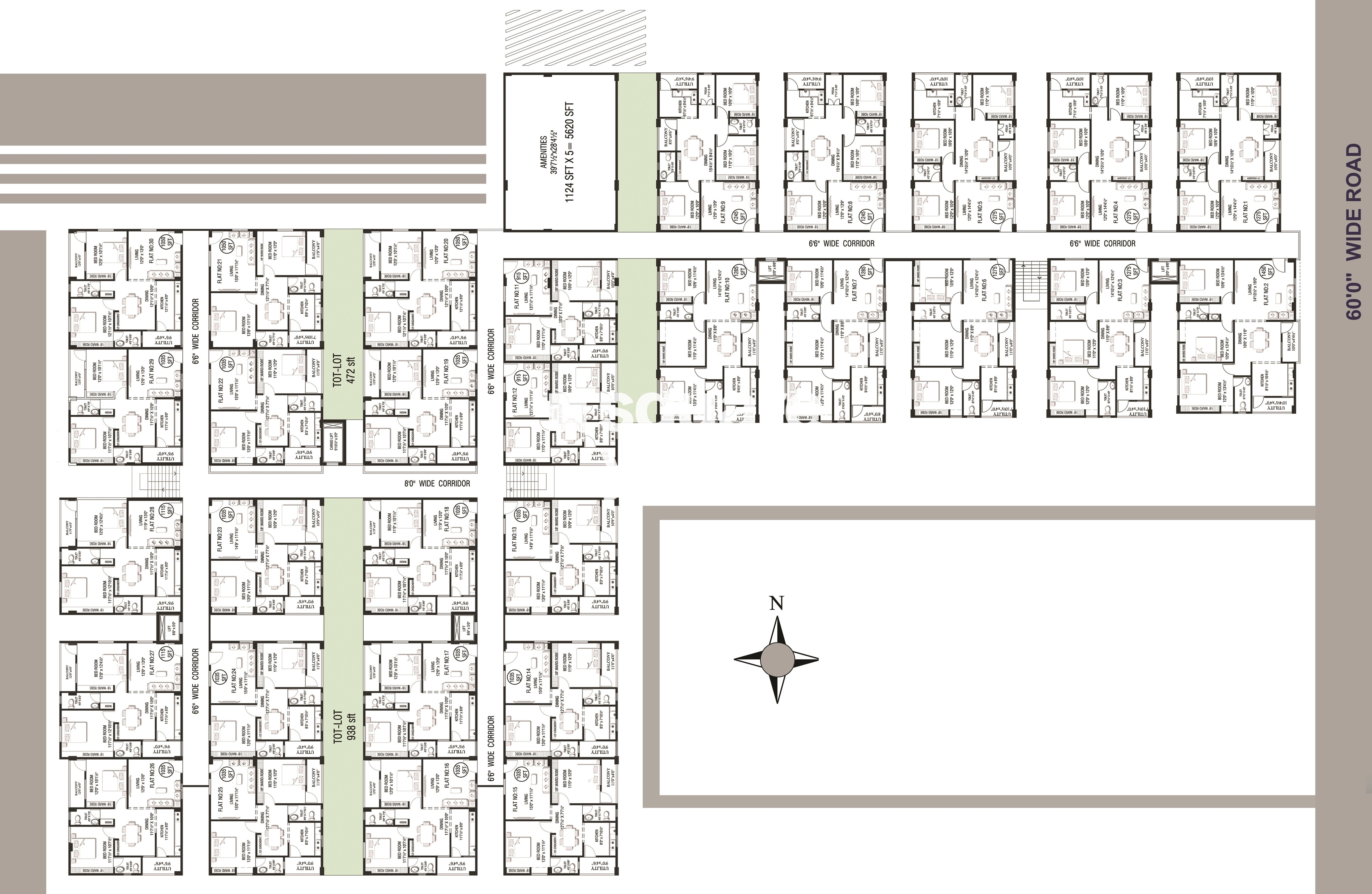 Balaji Paradise Apartments Vizag Floor Plans
