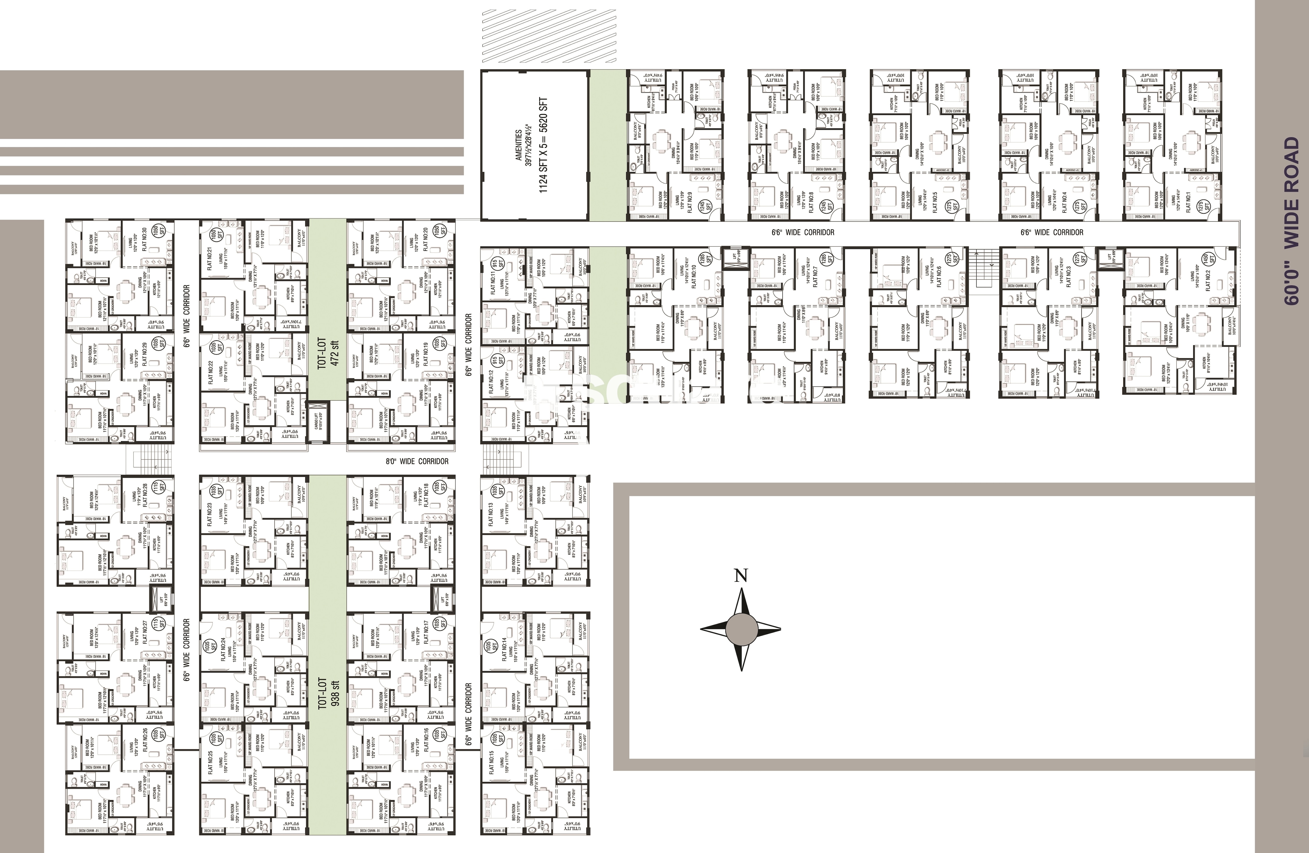 Balaji Paradise Apartments Vizag Floor Plans