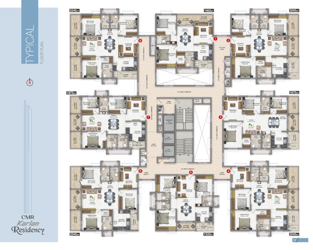 CMR Karlan Residency Floor Plans