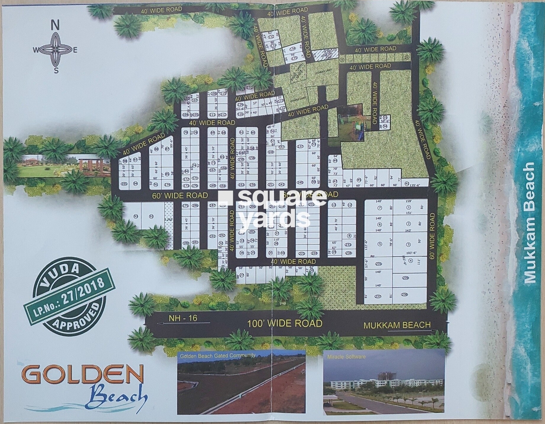 Green-Golden-Beach-Residences_a collage of photos of a train with a cartoon character on it