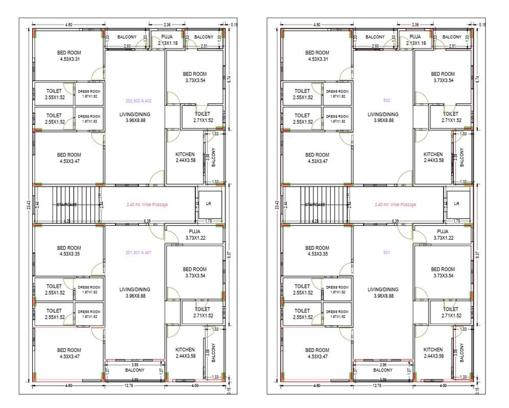 Progressive Sai Sidhi Elite Floor Plans