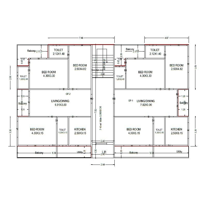 Sai Sri Prasanthi Residency Floor Plans