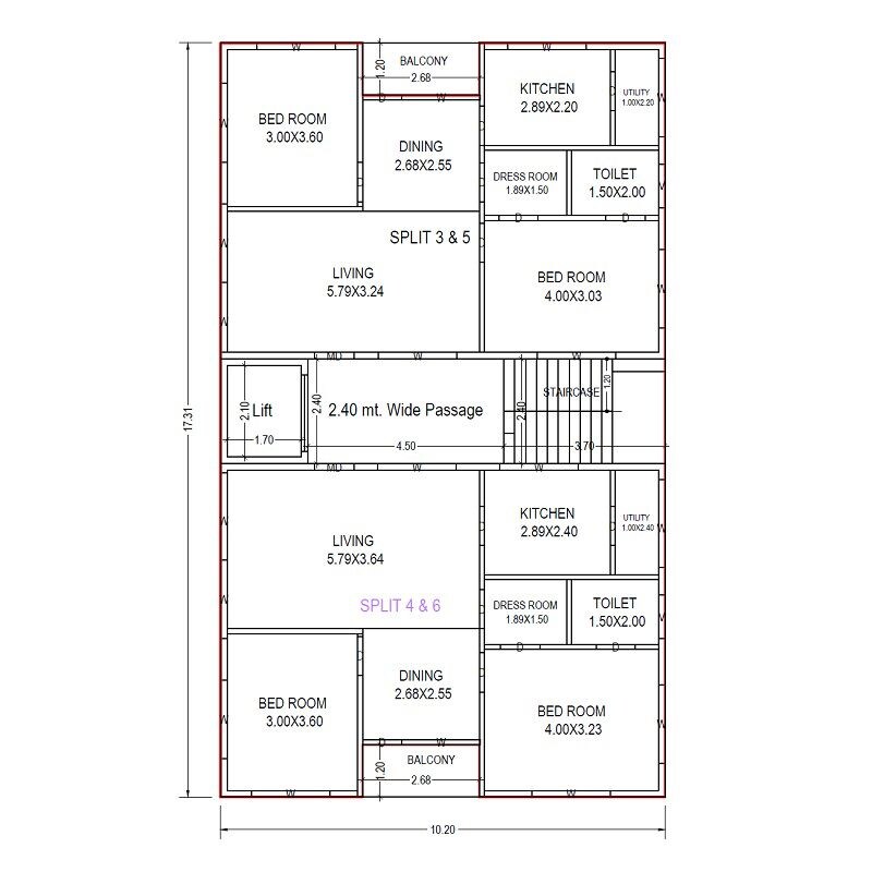 Simhadri Hill Crest Floor Plans
