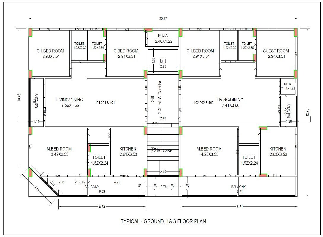 Sri Kanaka Durga Residency Floor Plans