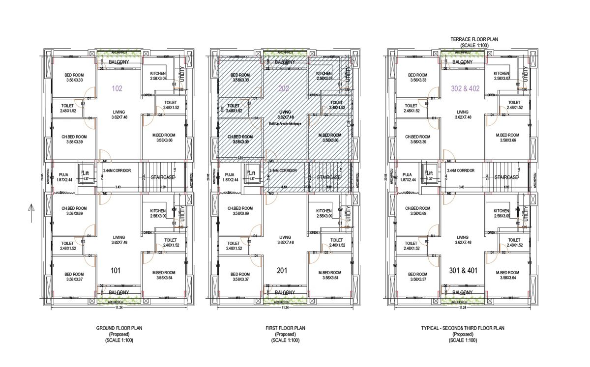 Sri Mohana Krishna Enclave Floor Plans