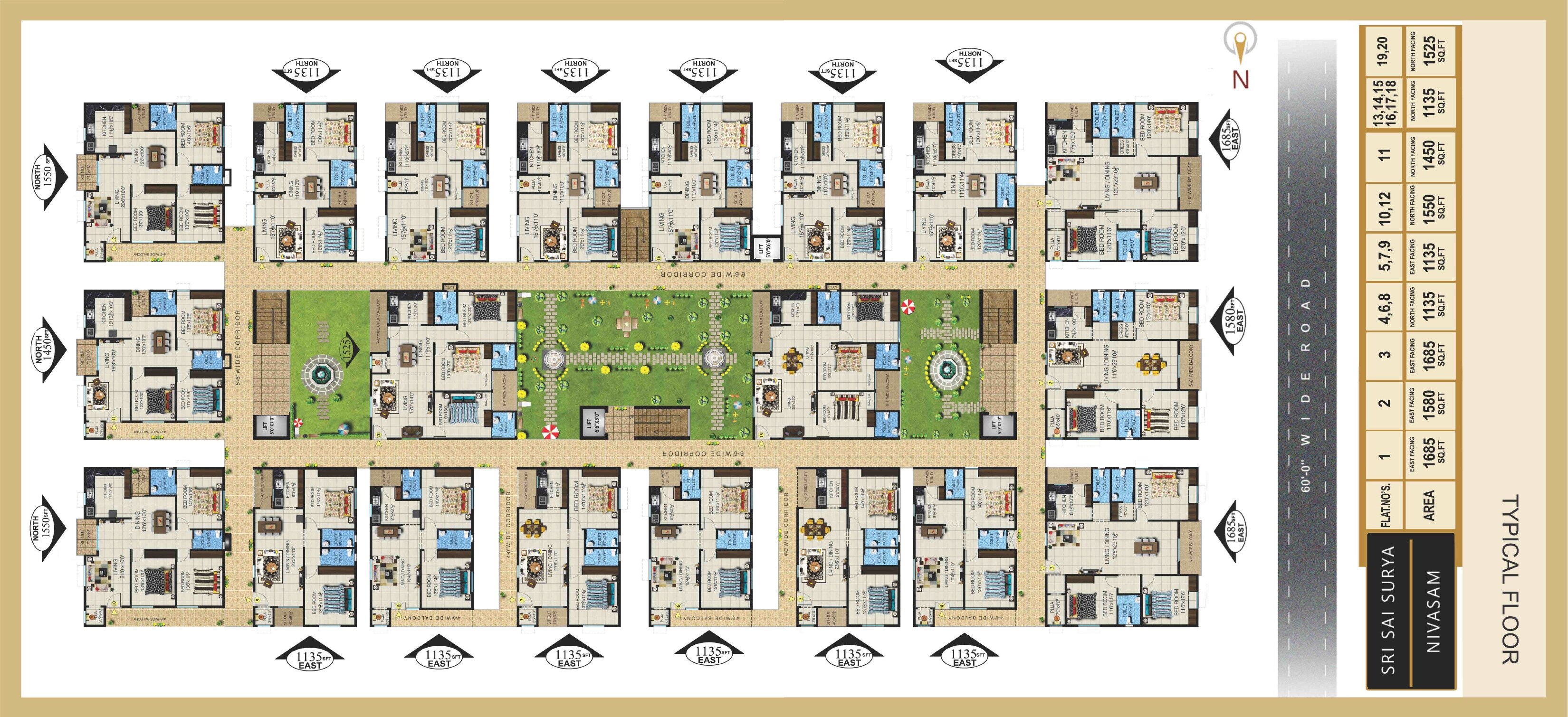 Sri Sai Surya Nivasam Floor Plans