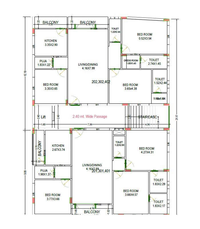 Sri Vigneswara Narasimha Heights Floor Plans
