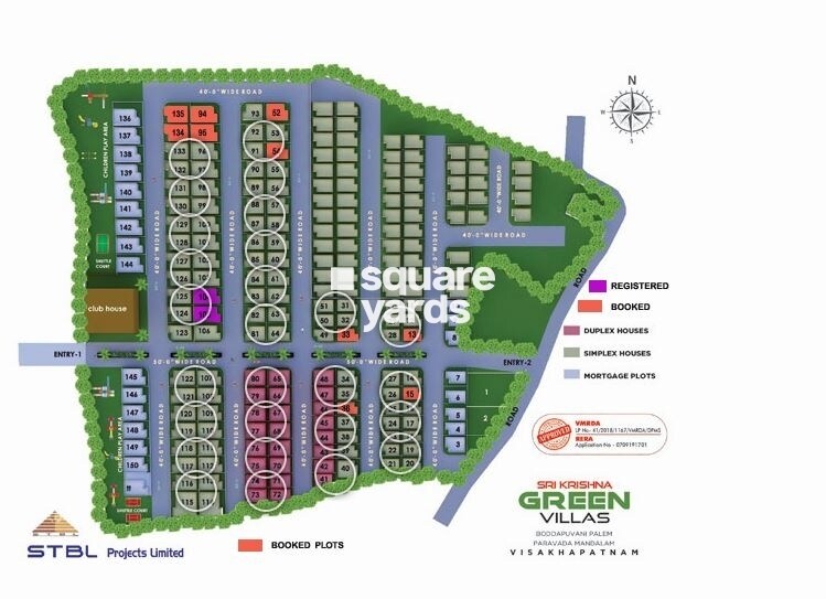 STBL Sri Krishna Green Villas Master Plan 1