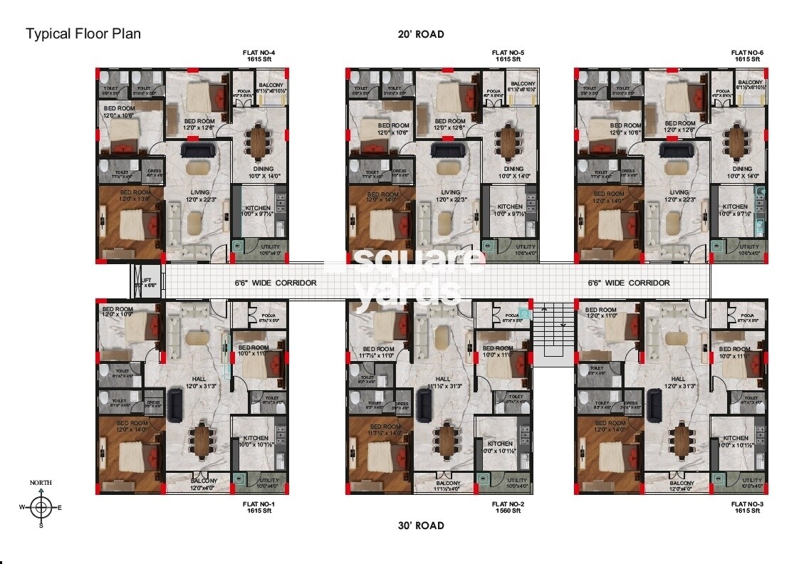 Teetlas KP Paradise Floor Plans