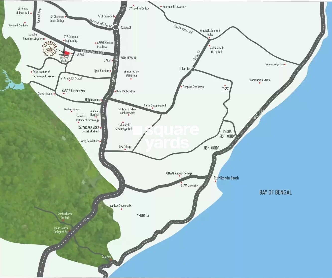 Utkarsha Capital Towers Location Image