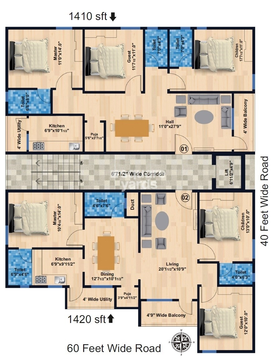 Vaibhav Nirmalas Paradise Floor Plans