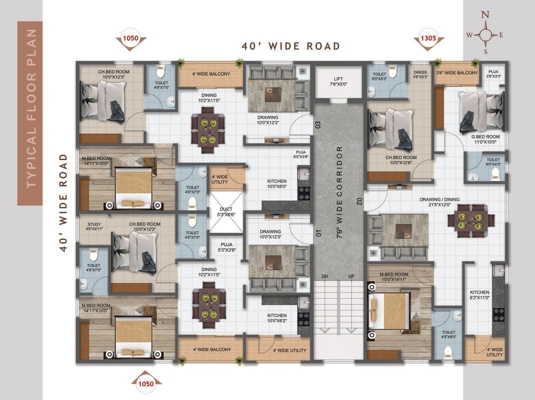 Vaibhav Sree Majestic Floor Plans