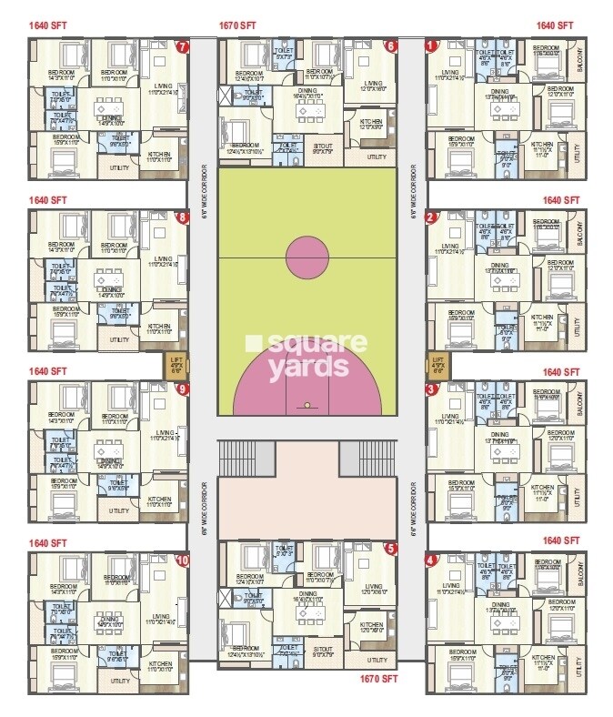 Vaisakhi Sankalp West Winds Floor Plans