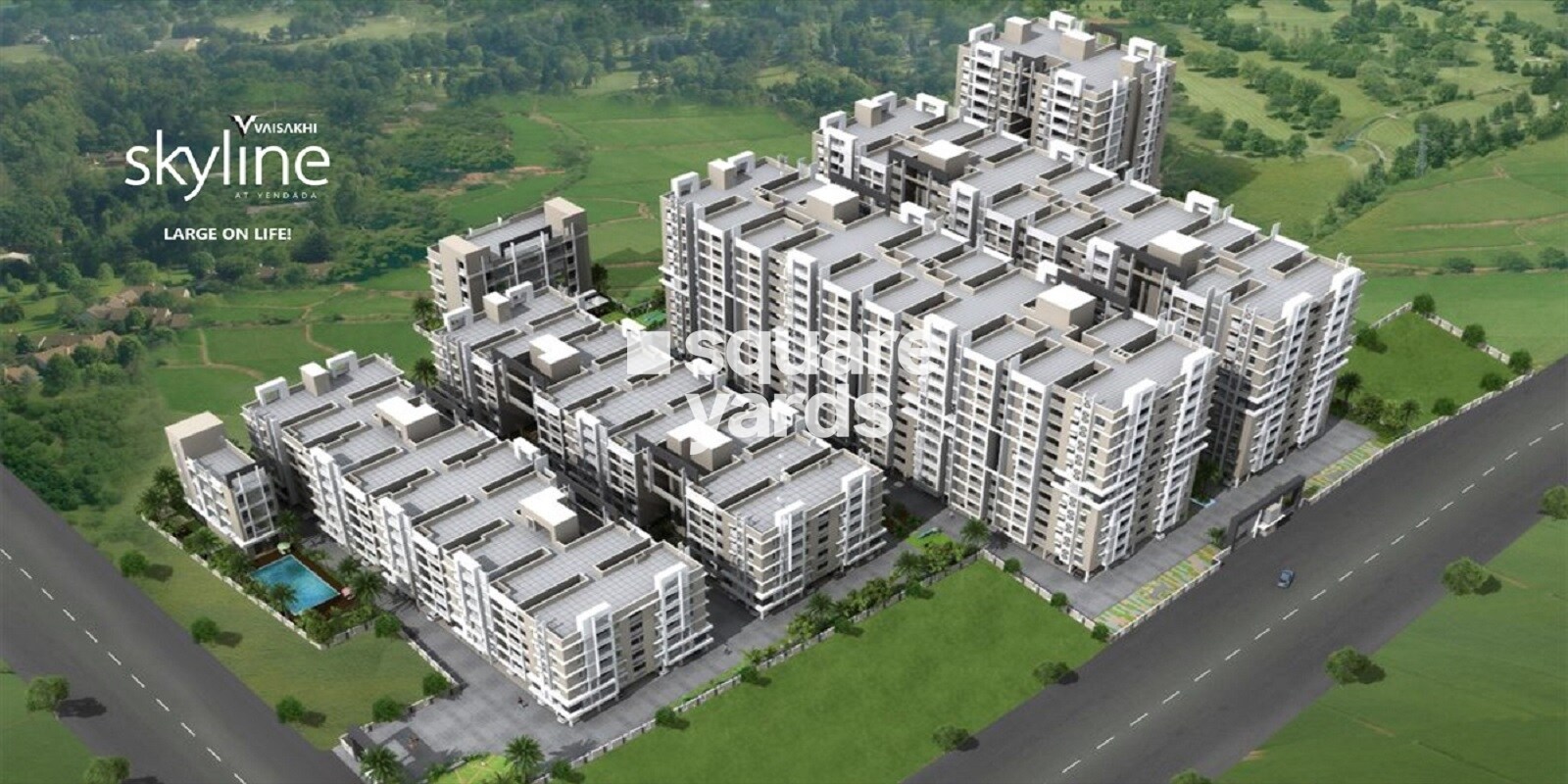 Vaisakhi Skyline residential project in Yendada